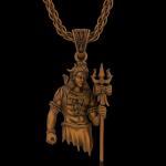 Shiva Gold Pendant 3D Cad File