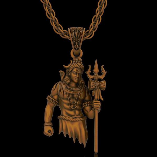 Shiva Gold Pendant 3D Cad File