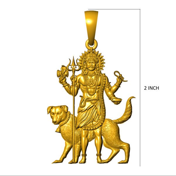 Kaal Bhairav Pendant – 3D CAD Design STL + 3DM Ready for Casting