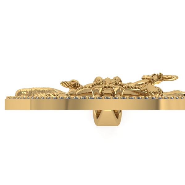 Khodiyar Maa Pendant 3D CAD File Gold Jewellery Design