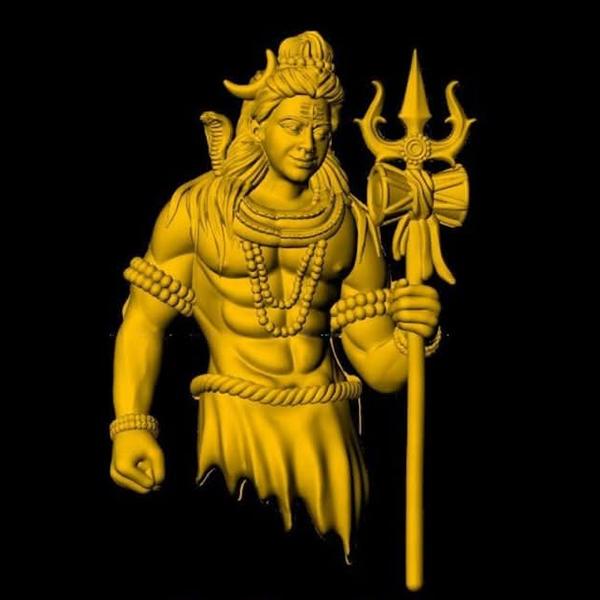 Shiva Gold Pendant 3D Cad File