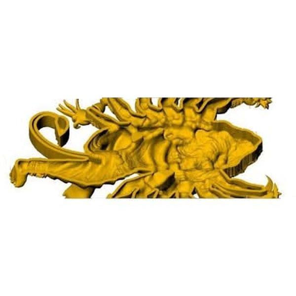 Narasimha Deva 3D Gold Model 3d Print Design Cad File