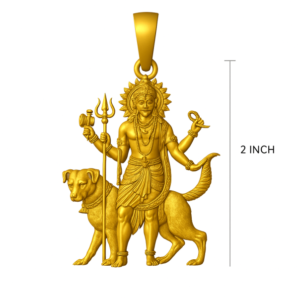 Kaal Bhairav Pendant – 3D CAD Design STL + 3DM Ready for Casting