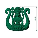 Lakshmi Pendant And Earring 3D Cad File