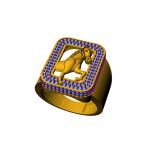 3D Horse Head Gents Ring Bold Power Timeless Style 3DM Cad file