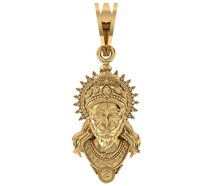 Hanuman Ji Mahraj Gold Pendant